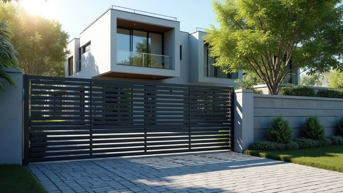 Gated Villa Entrance